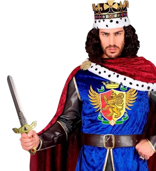 Spada reale con pietre e fodero - 45 cm