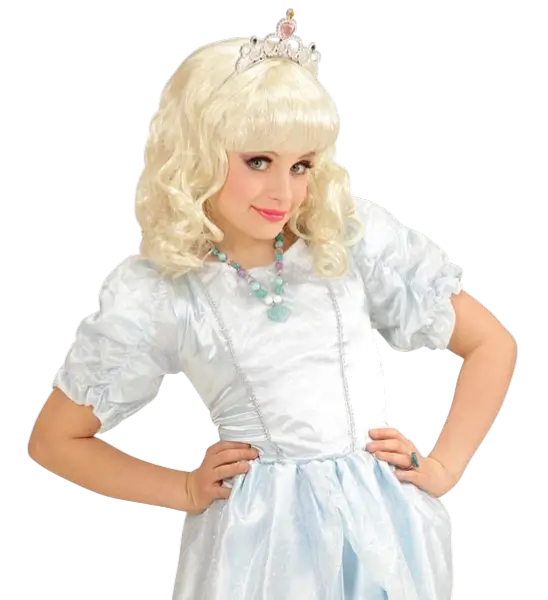 Collana di perle colorate con cuore in strass blu