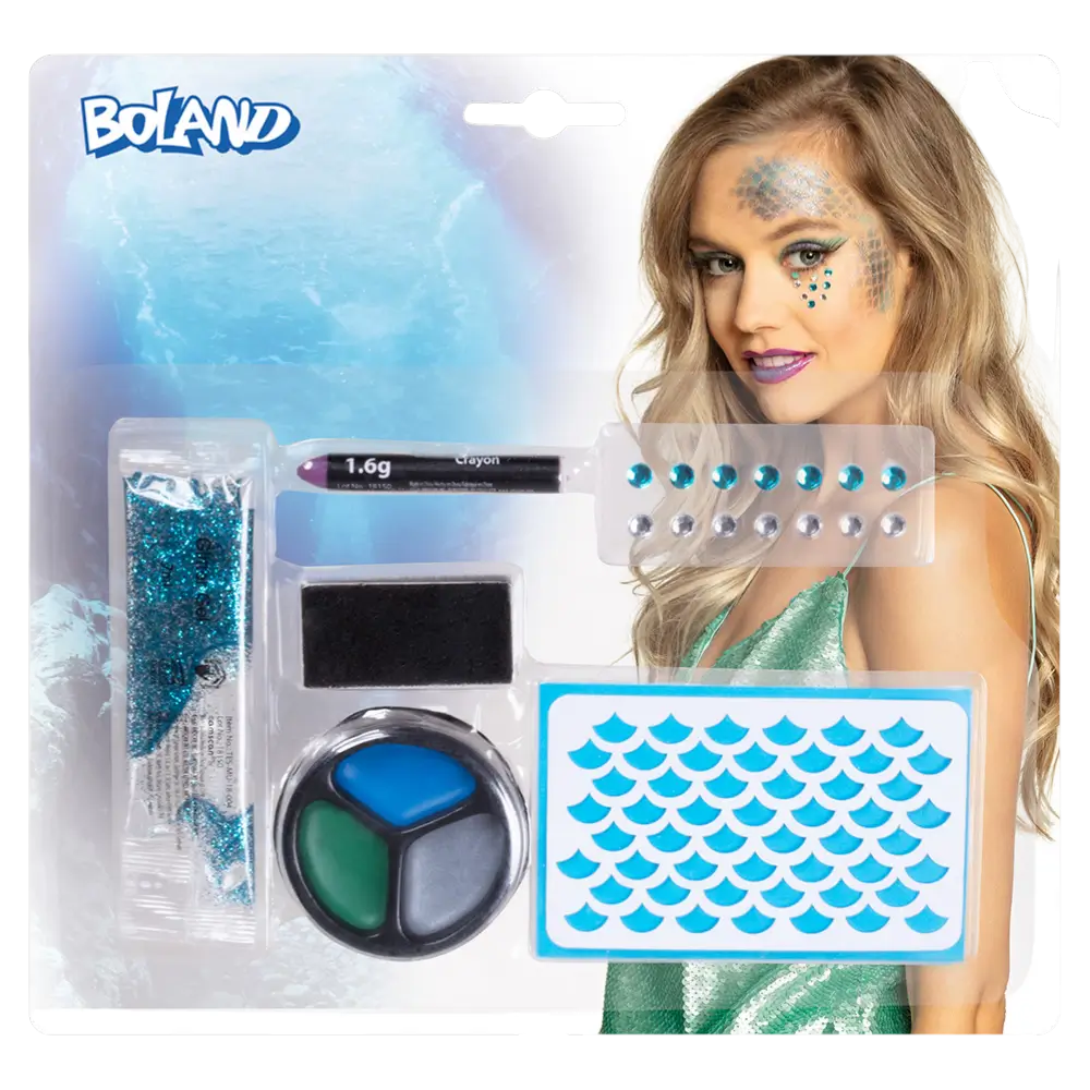 Kit per il trucco da sirena per bambini - Trucco per Carnevale e Feste