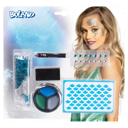 Kit per il trucco da sirena per bambini - Trucco per Carnevale e Feste