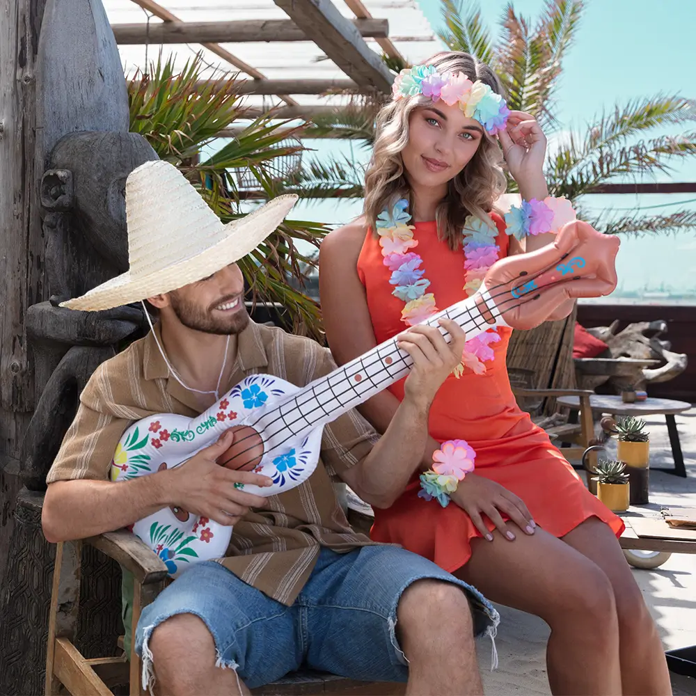 Kit pastello hawaiano - Accessori per il travestimento hawaiano