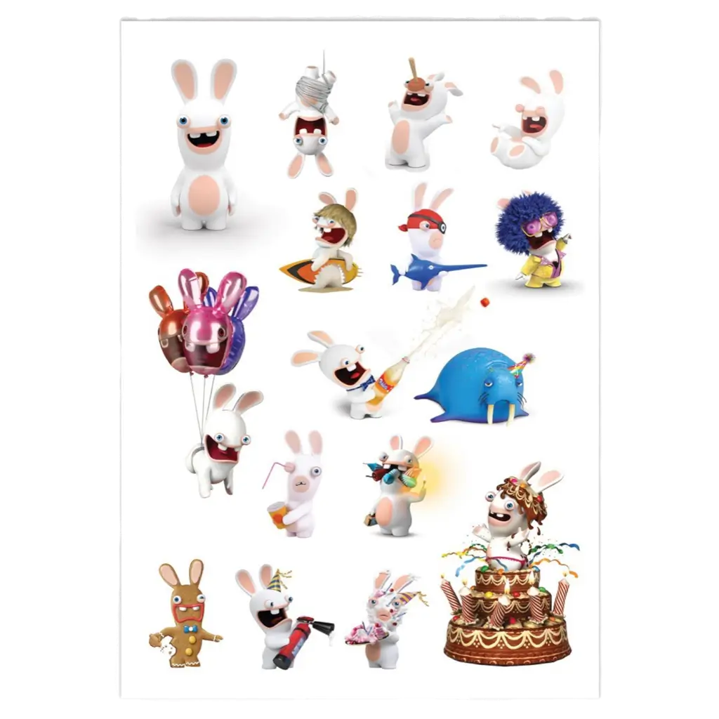 Tatuaggi effimeri Rabbids per bambini - Accessori per il compleanno