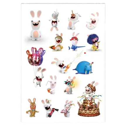 Tatuaggi effimeri Rabbids™ per bambini - Accessori per il compleanno