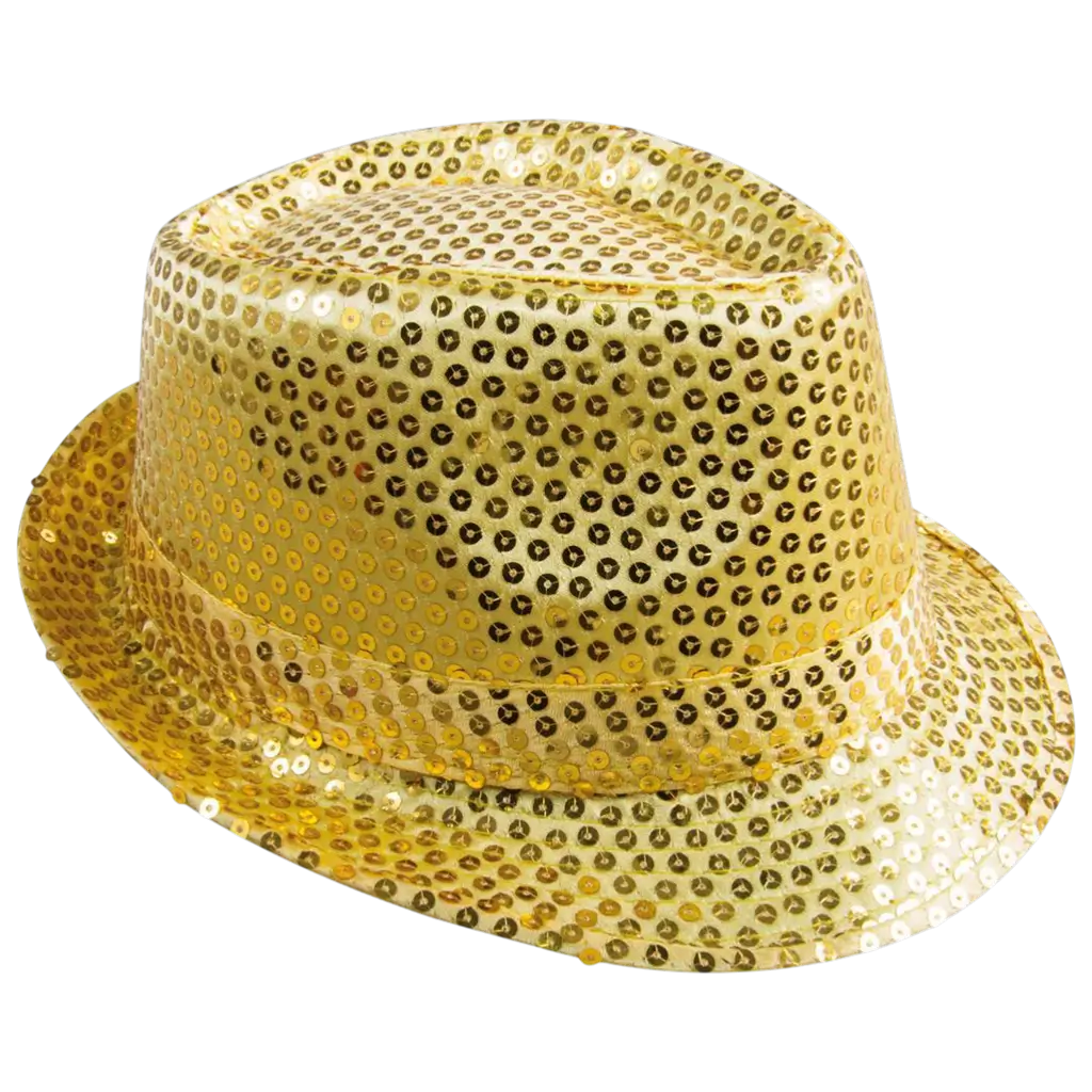 Cappello Borsalino in paillettes oro per adulti - Accessori per feste