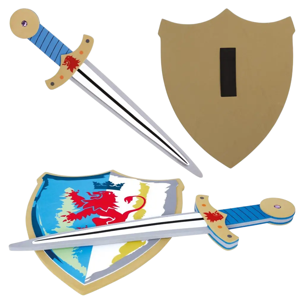 Set cavaliere bambino EVA - Spada e scudo da cavaliere