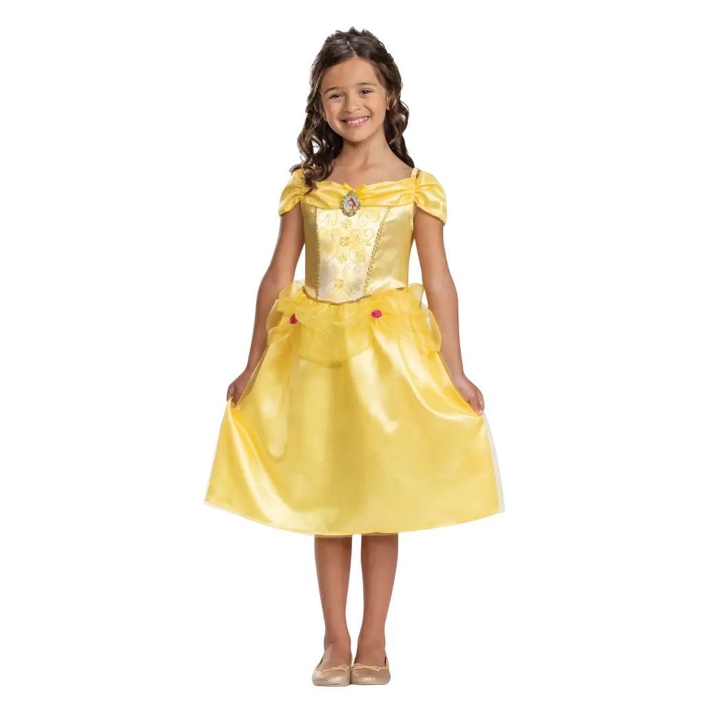 Belle Disney travestimento per bambini di 7-8 anni - Costume da principessa della Bella e la Bestia
