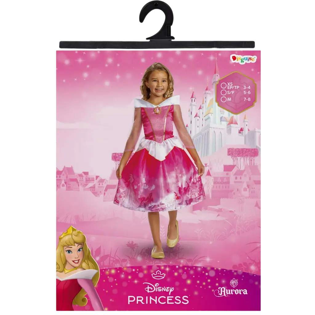 Aurora Disney™ Costume da bambina 5-6 anni - Costume da principessa