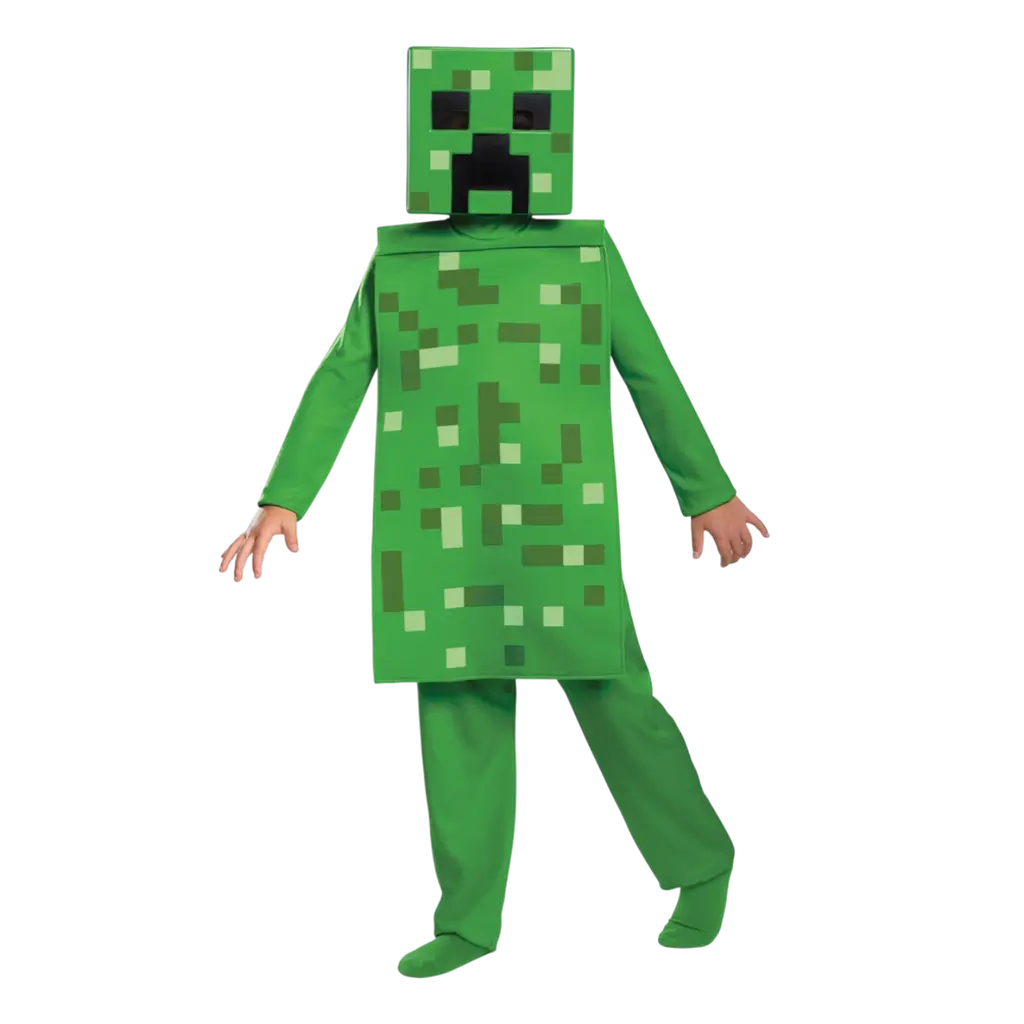 Creeper Minecraft Bambini Travestimento 7-8 Anni