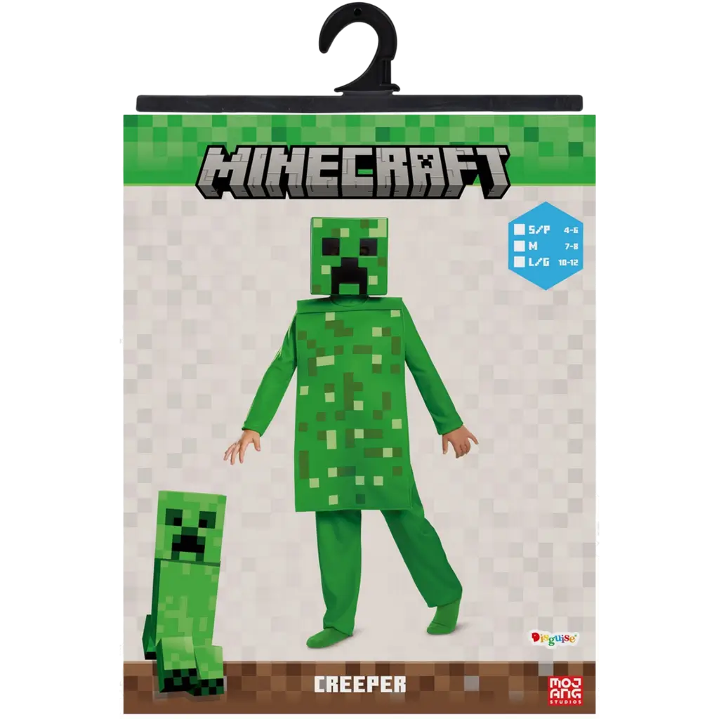 Creeper Minecraft™ Bambini Travestimento 7-8 Anni