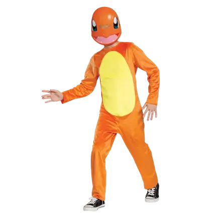 Pokémon™ Salamèche Travestimento Bambino 7-8 Anni
