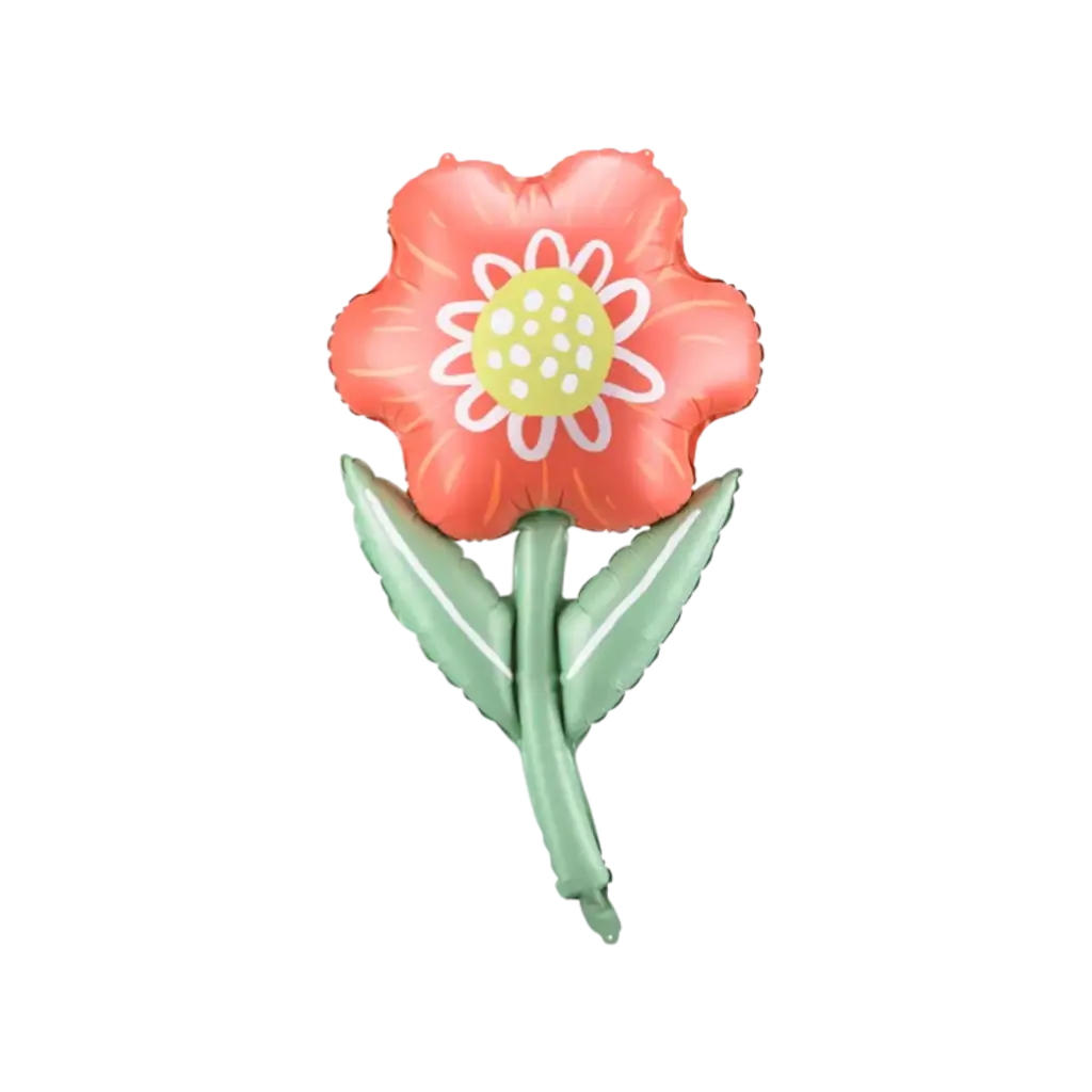 Palloncino a fiore rosso 53x96cm