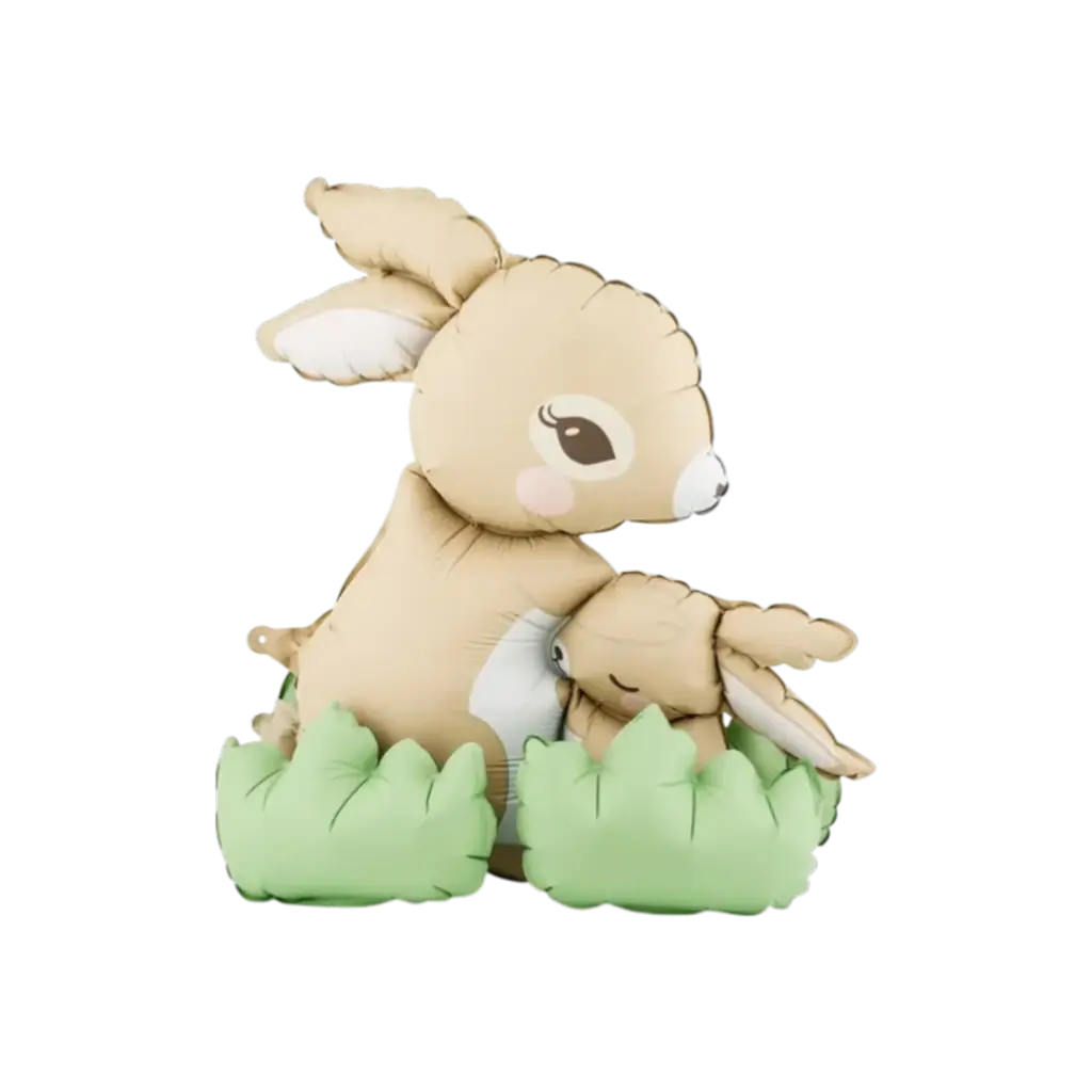 Conigli in piedi a palloncino 51x60 cm