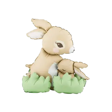 Conigli in piedi a palloncino 51x60 cm