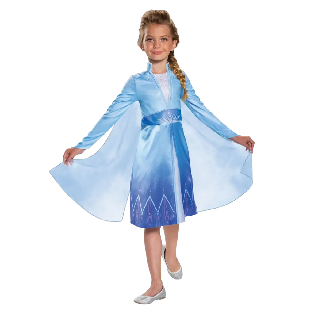 Travestimento da regina delle nevi Elsa Disney per bambini di 3-4 anni - Costume da principessa