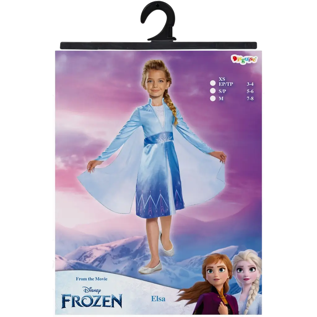 Travestimento da regina delle nevi Elsa Disney™ per bambini di 3-4 anni - Costume da principessa