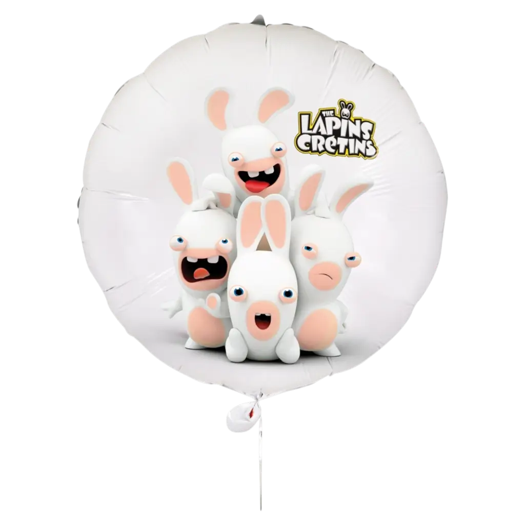 Palloncino in alluminio Rabbids 40 cm - Decorazione per compleanno