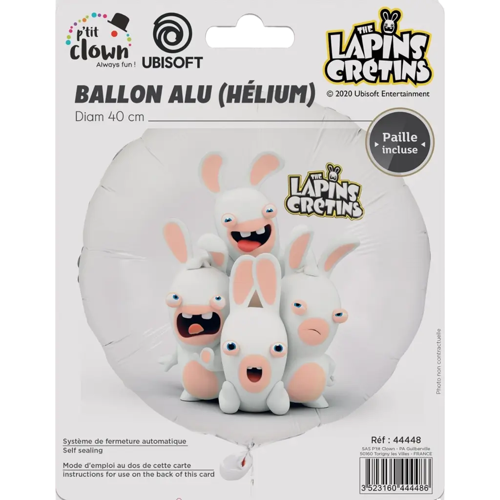Palloncino in alluminio Rabbids™ 40 cm - Decorazione per compleanno