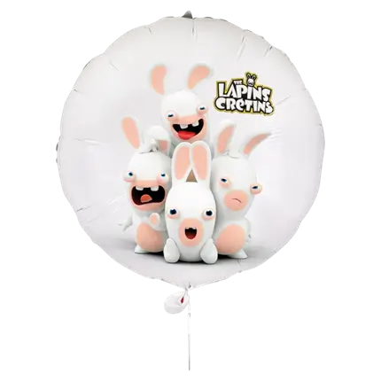 Palloncino in alluminio Rabbids™ 40 cm - Decorazione per compleanno