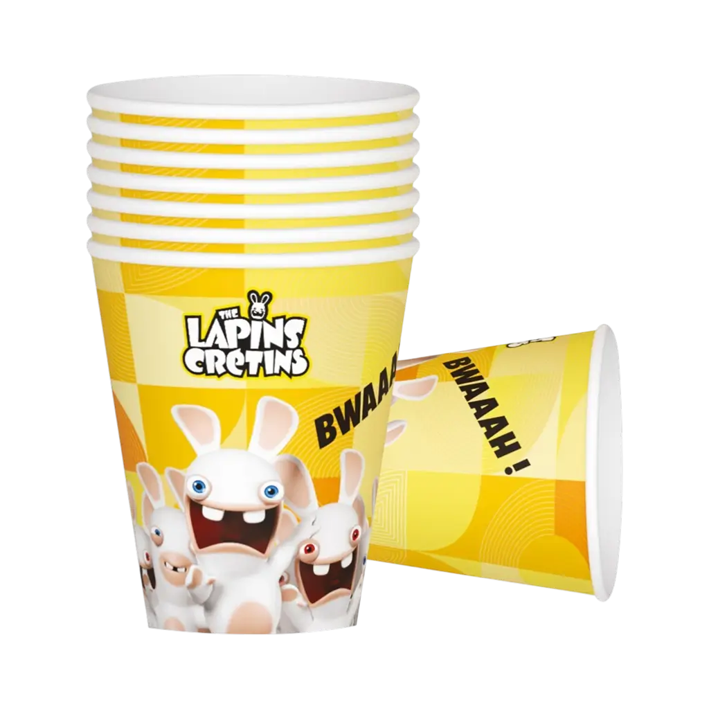 Set di 8 tazze Rabbids - Stoviglie di compleanno