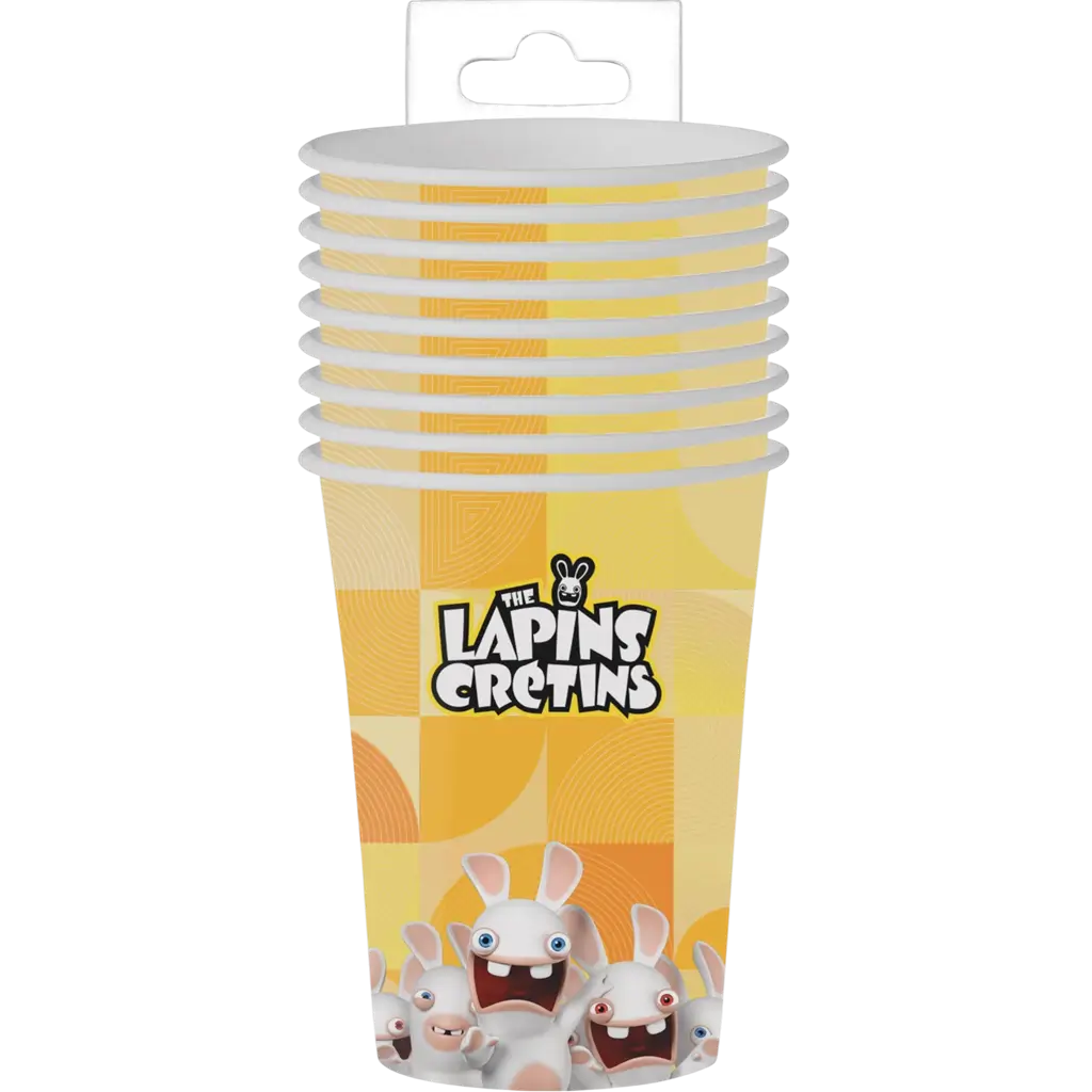 Set di 8 tazze Rabbids™ - Stoviglie di compleanno