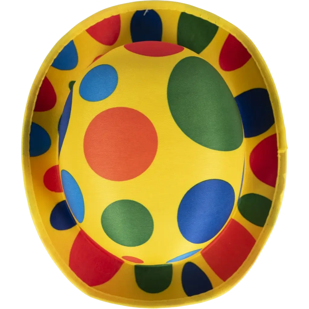 Cappello a bombetta da clown per adulti - Accessori per travestimento