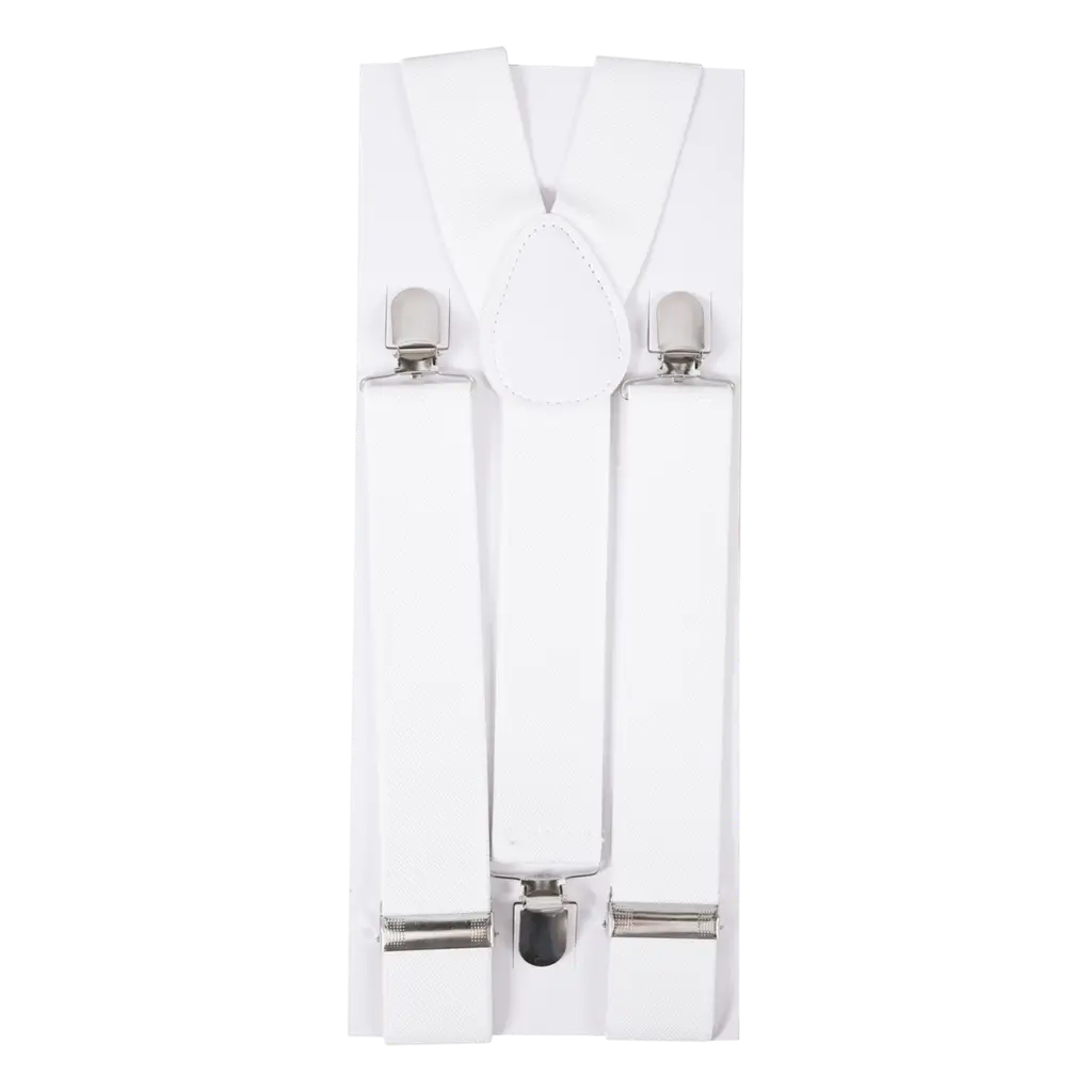 Bretelle bianche - Accessori in maschera per adulti
