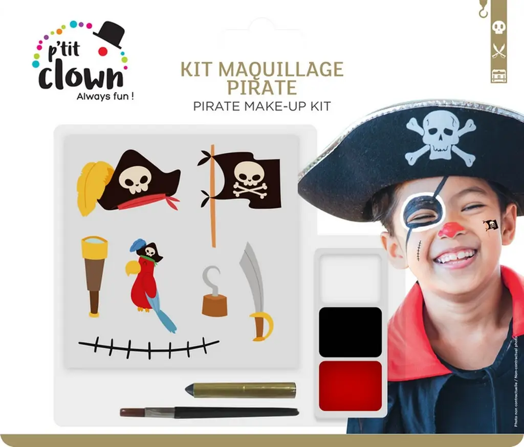 Kit di trucco da pirata per bambini - Accessori per il travestimento