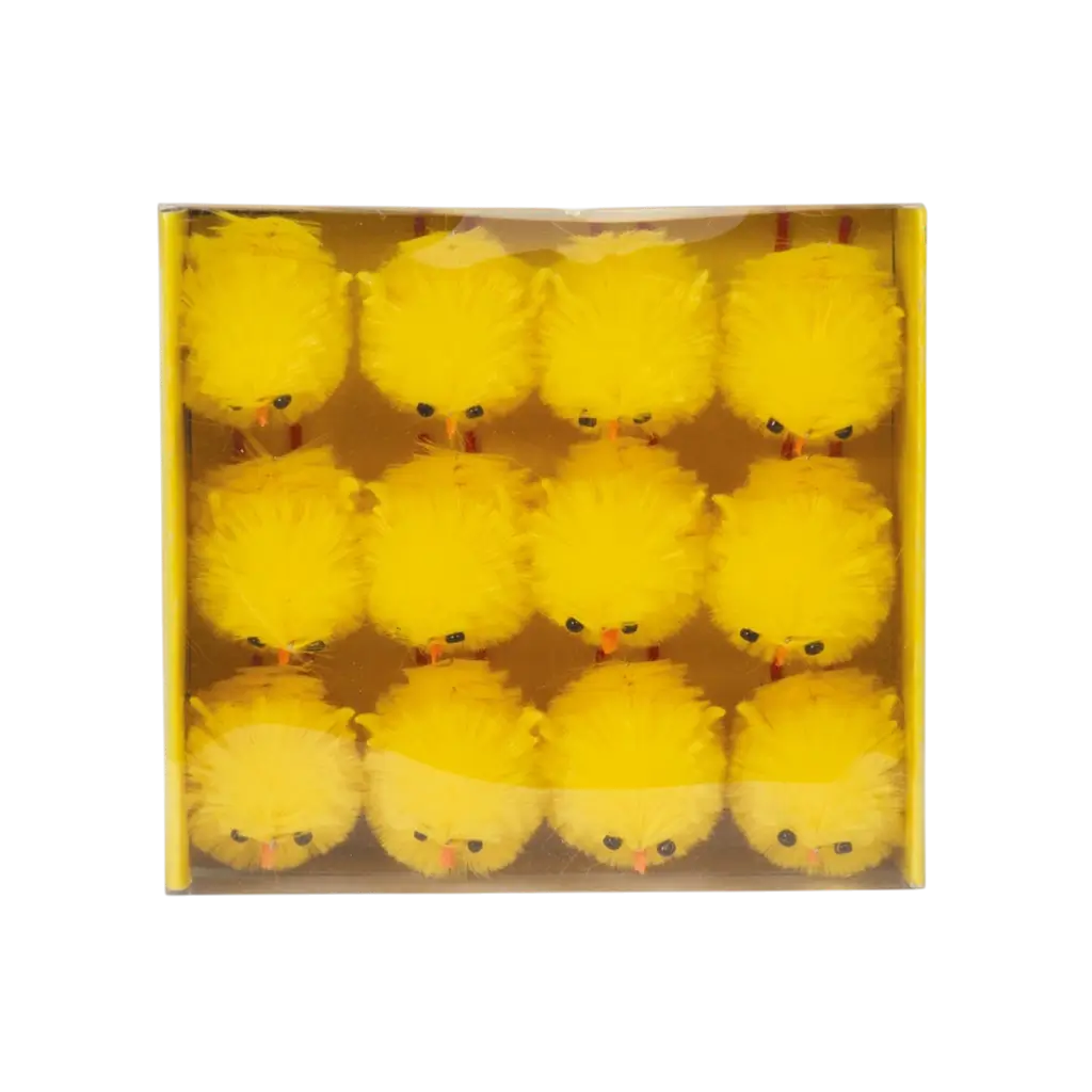 Set di 12 mini pulcini decorativi - Decorazione da tavolo