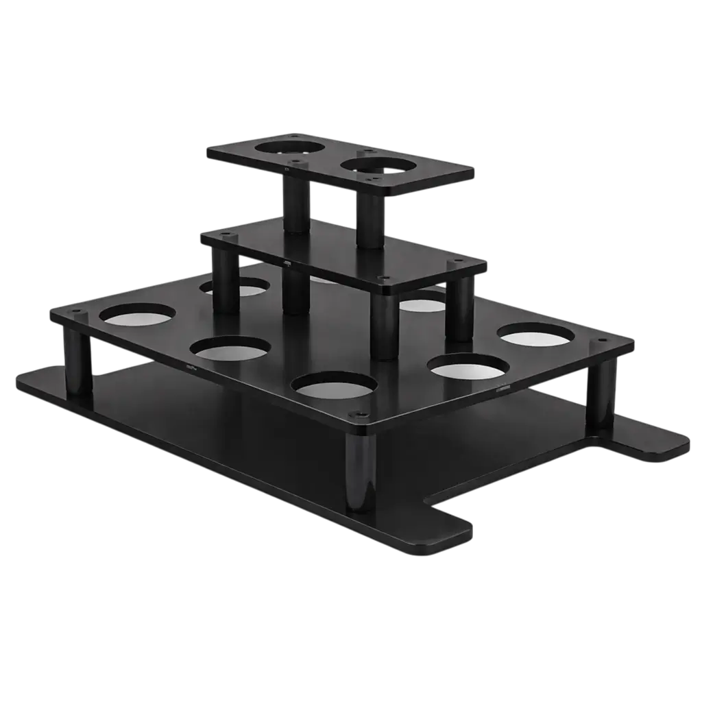 Espositore Piramide 10 bottiglie VIP - Nero | Sparklers®