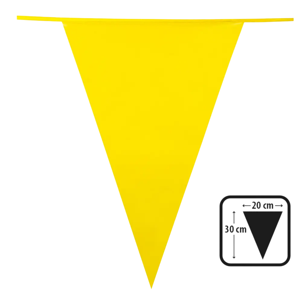Ghirlanda di gagliardetti gialli - Decorazione per la festa di compleanno di un bambino Guinguette