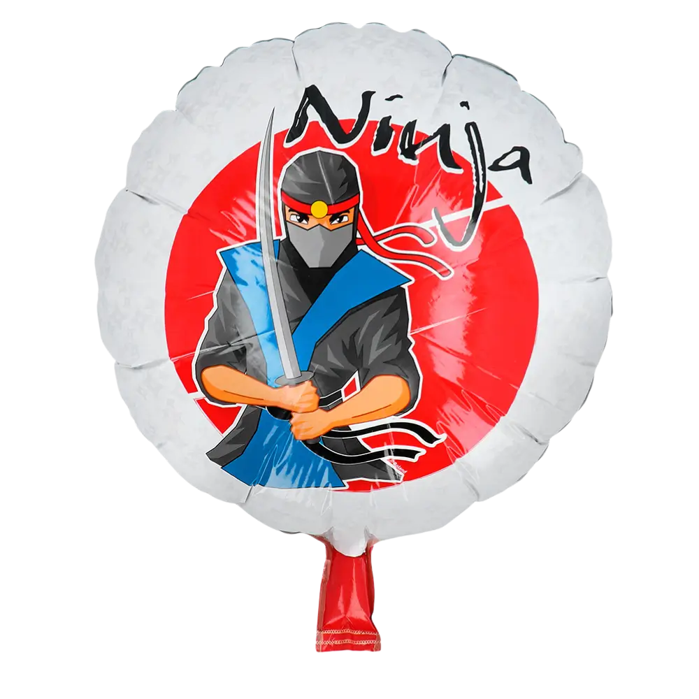 Palloncino Ninja in alluminio - Decorazione per compleanno a tema Ninja per bambino