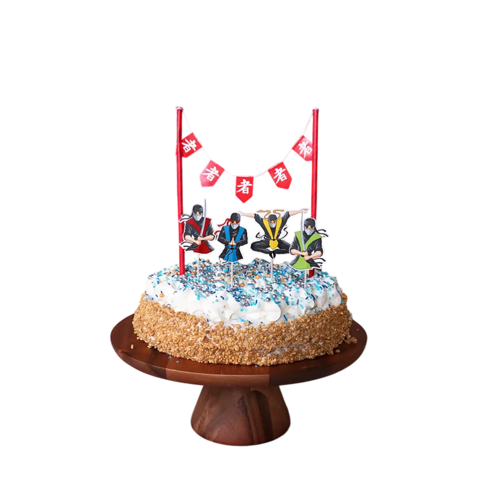 Palloncino Ninja in alluminio - Decorazione per compleanno a tema Ninja per bambino