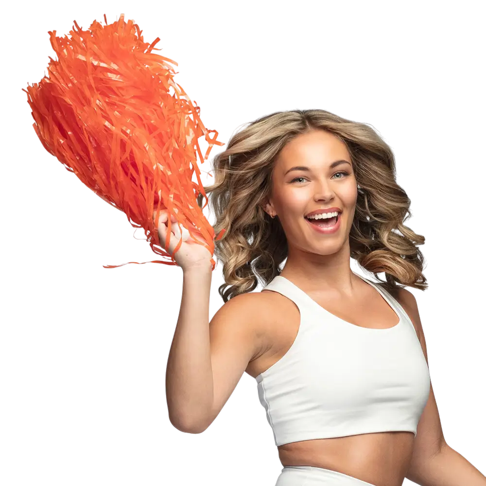 Pom Pom Orange - Accessori per l'animazione delle cheerleader
