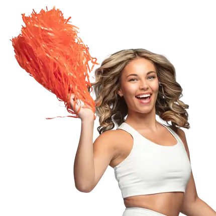 Pom Pom Orange - Accessori per l'animazione delle cheerleader