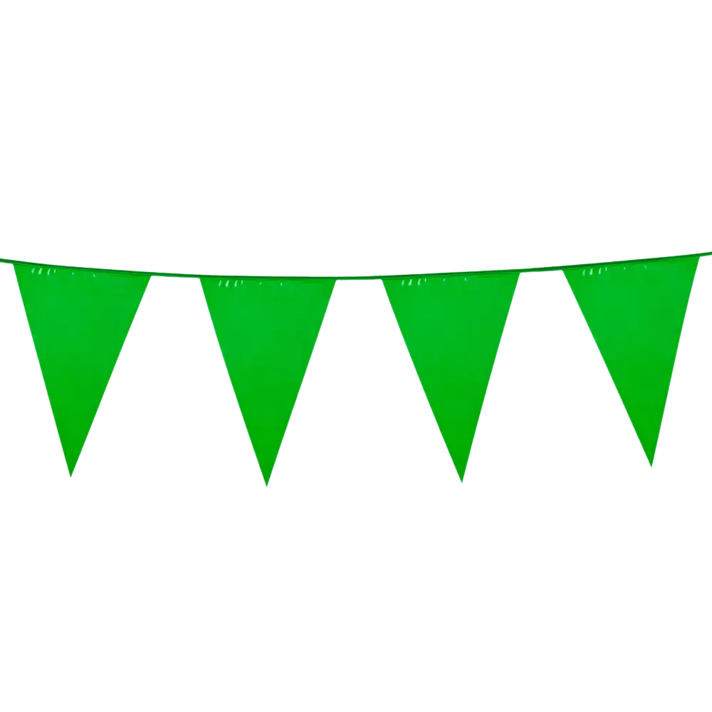 Ghirlanda di gagliardetti verdi - Decorazione di compleanno Nature Jungle
