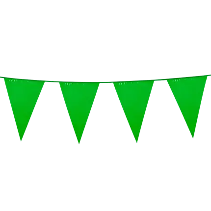 Ghirlanda di gagliardetti verdi - Decorazione di compleanno Nature Jungle