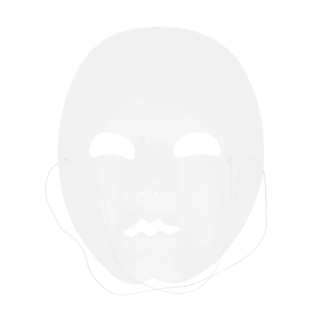 Maschera da mimo bianca - Accessorio di travestimento per spettacoli di Carnevale