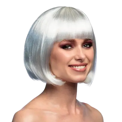 Parrucca bianca da cabaret - Travestimento da donna anni '20