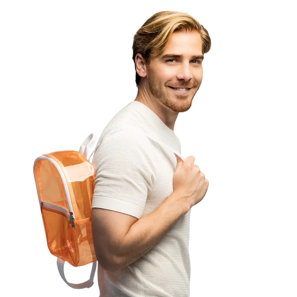 Zaino arancione fluo - Accessorio per il festival di sera fluo