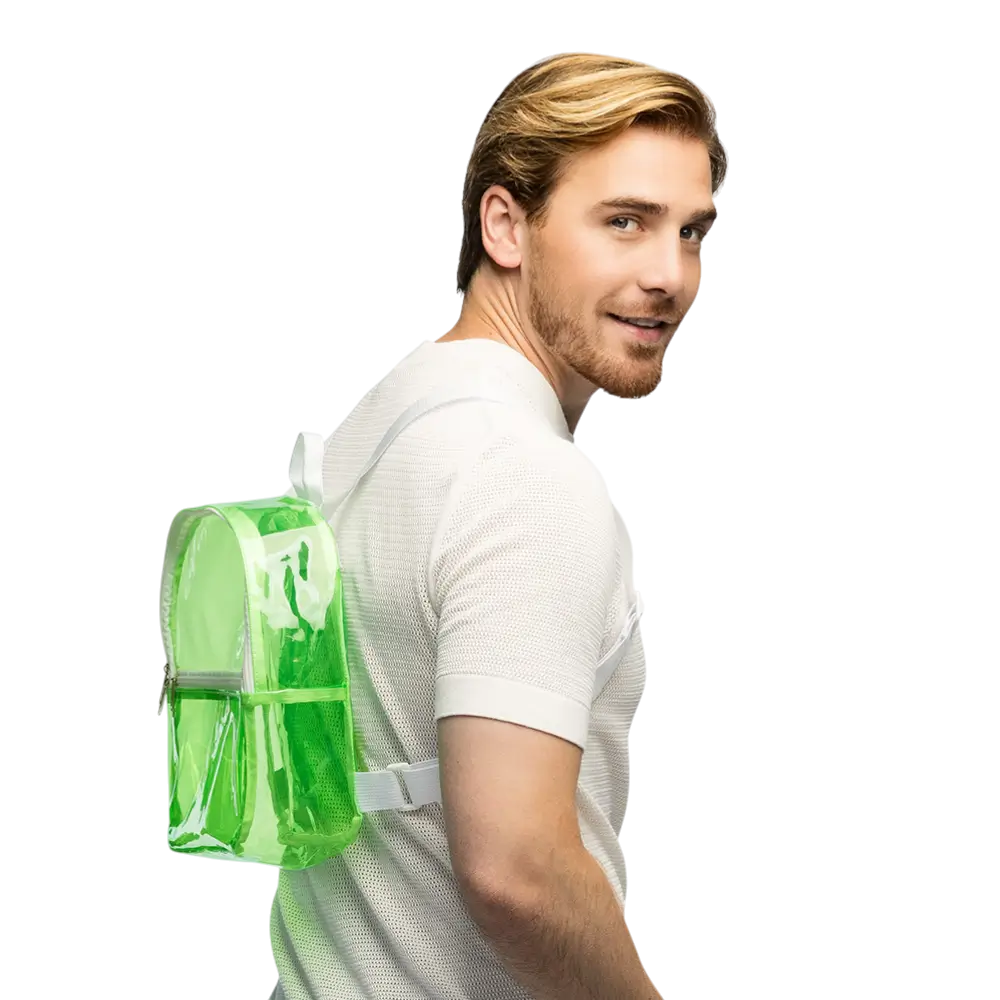 Zaino verde fluo - Accessoire Festivals Soirée Fluo