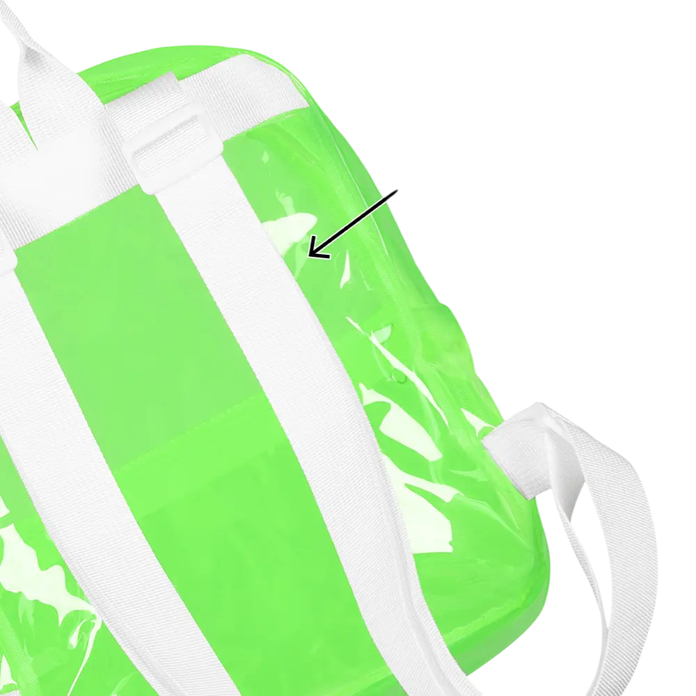 Zaino verde fluo - Accessoire Festivals Soirée Fluo