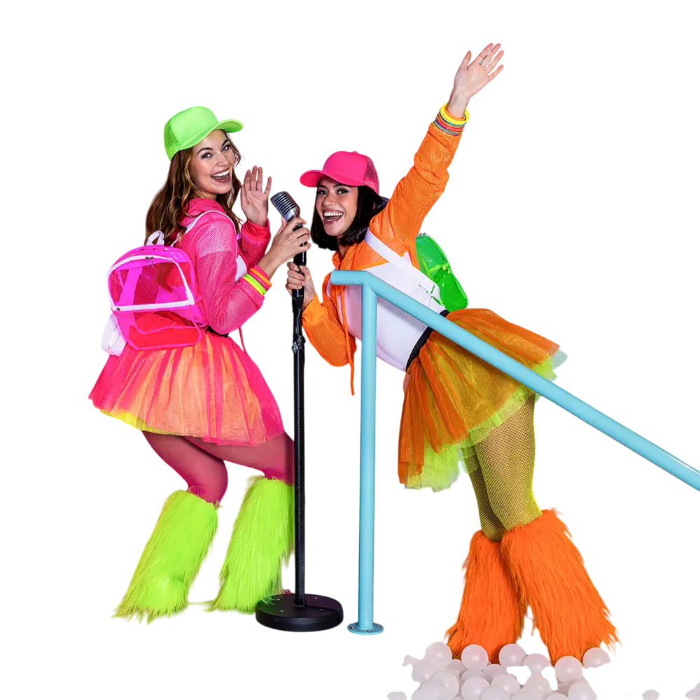 Zaino verde fluo - Accessoire Festivals Soirée Fluo