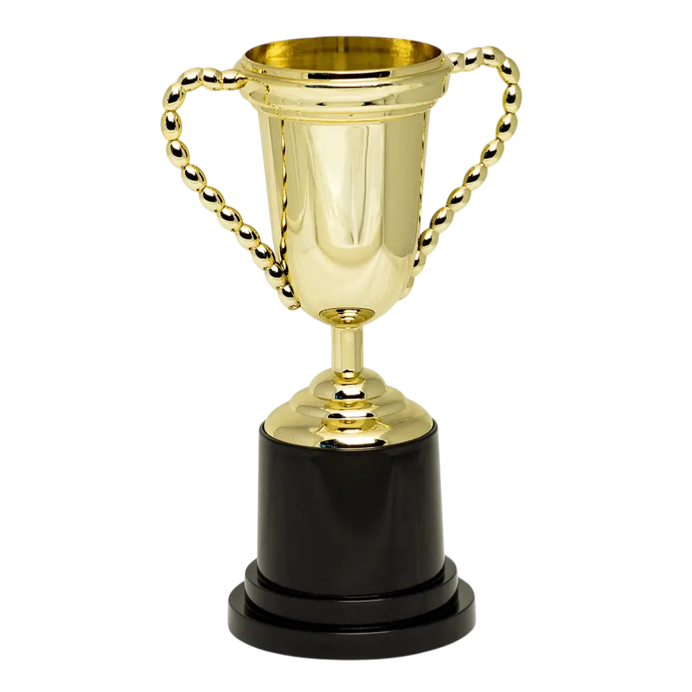 Trofeo Coppa della Vittoria Deluxe in oro - Premio per la competizione sportiva per il compleanno dei bambini