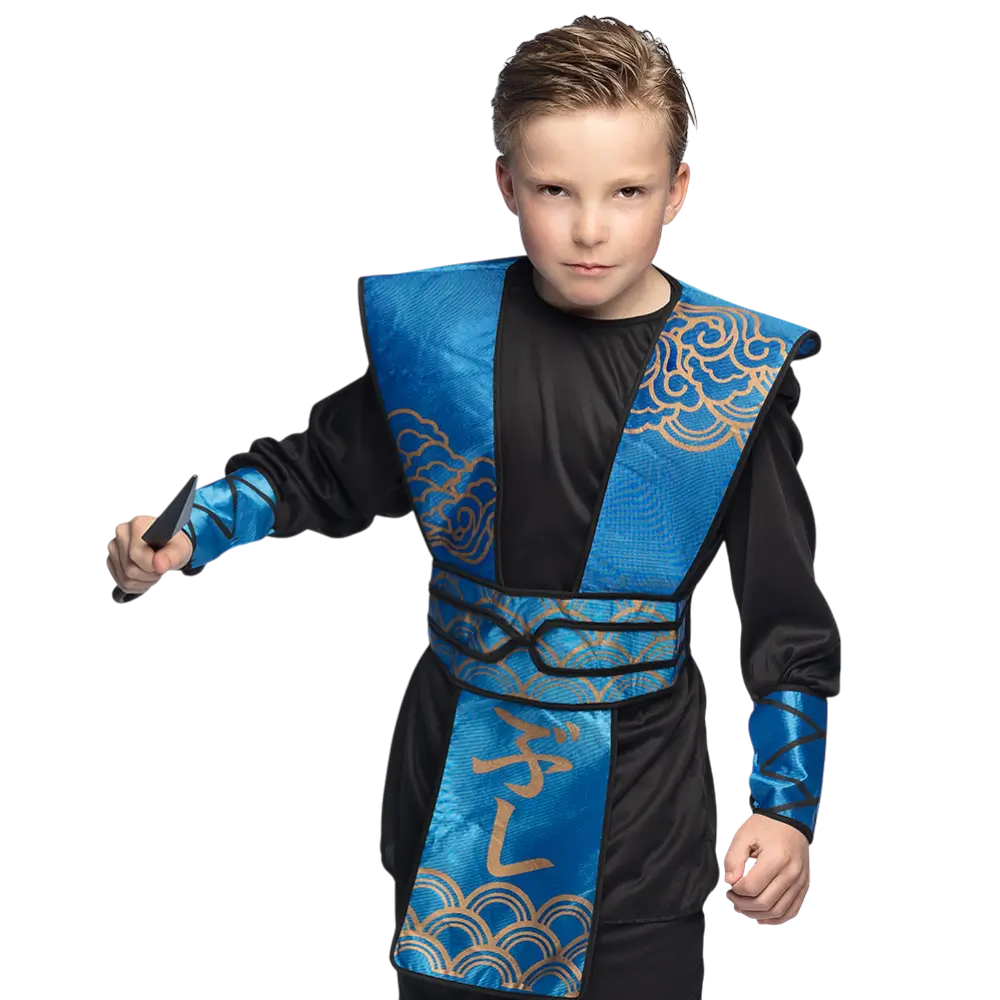 Kit di armi Ninja per bambini 7 pezzi - Accessori per il travestimento da combattimento da samurai