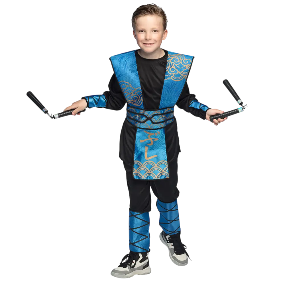 Kit di armi Ninja per bambini 7 pezzi - Accessori per il travestimento da combattimento da samurai