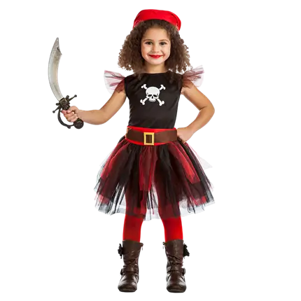 Travestimento da pirata per bambina 3-4 anni - Costume Corsaire Enfant Fête