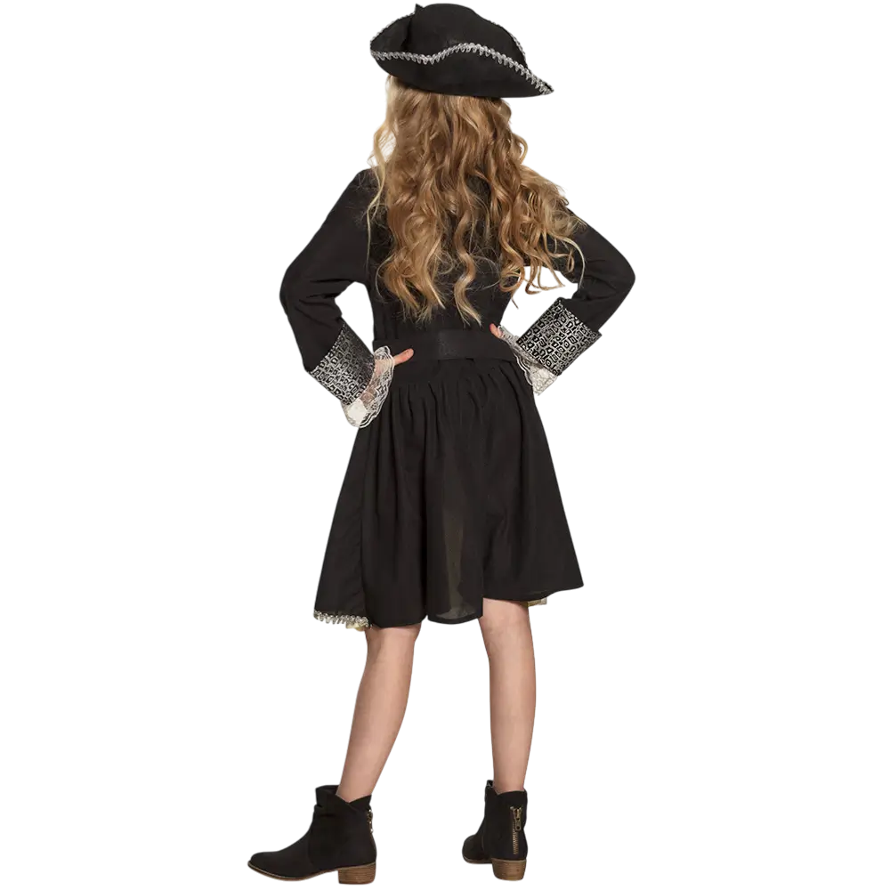 Travestimento da pirata per bambina 4-6 anni - Costume da avventuriera di carnevale per bambina
