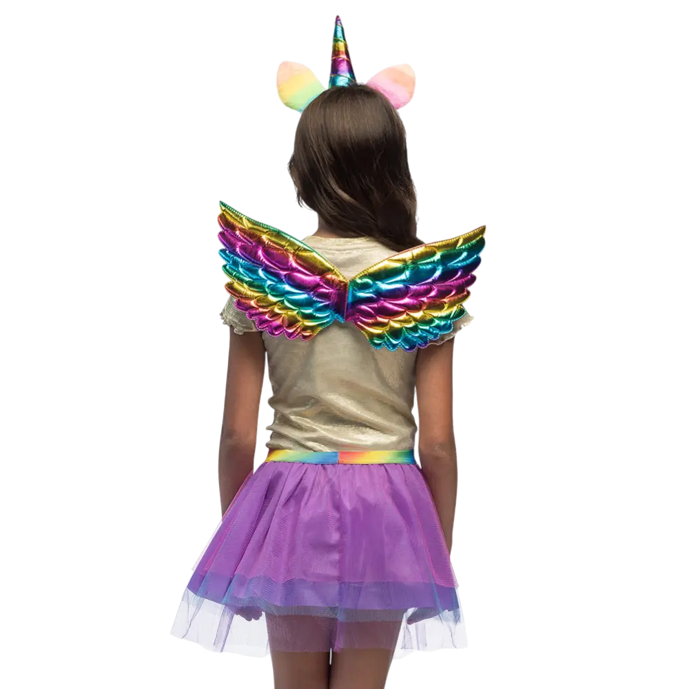 Kit unicorno arcobaleno per bambini - Accessori per travestimenti fantasy da fata