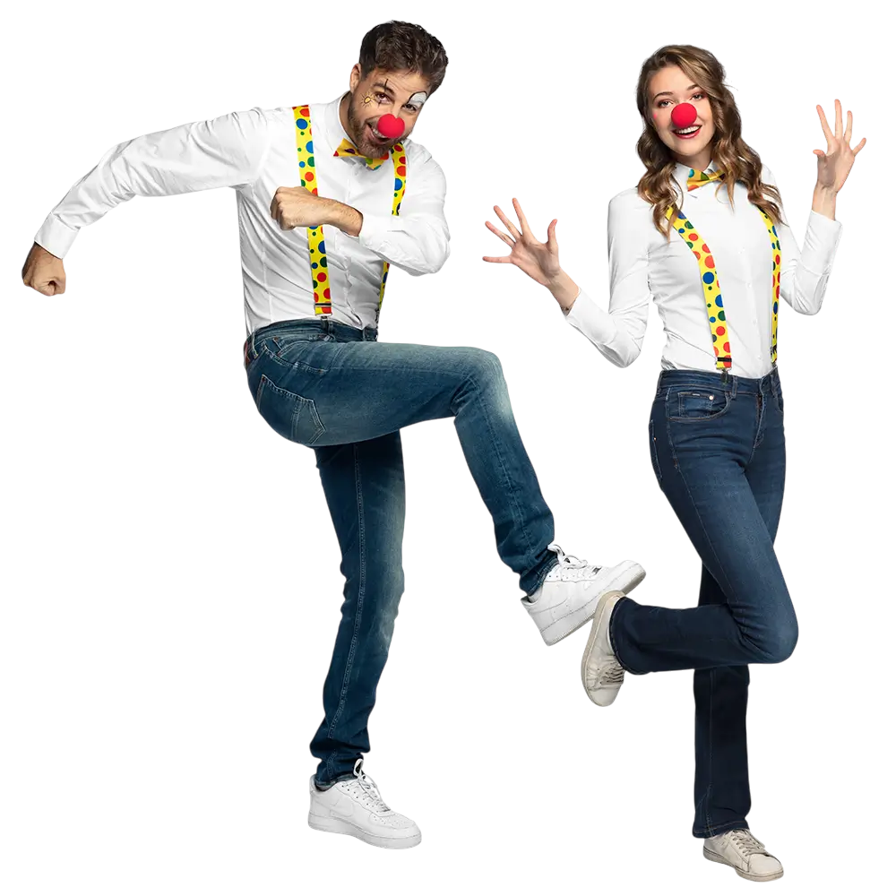Kit completo clown per bambini - Accessori travestimento festa di carnevale