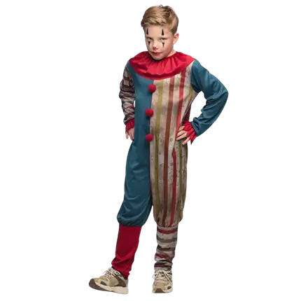 Travestimento da clown malvagio per bambini di 7-9 anni - Costume di Halloween spaventoso
